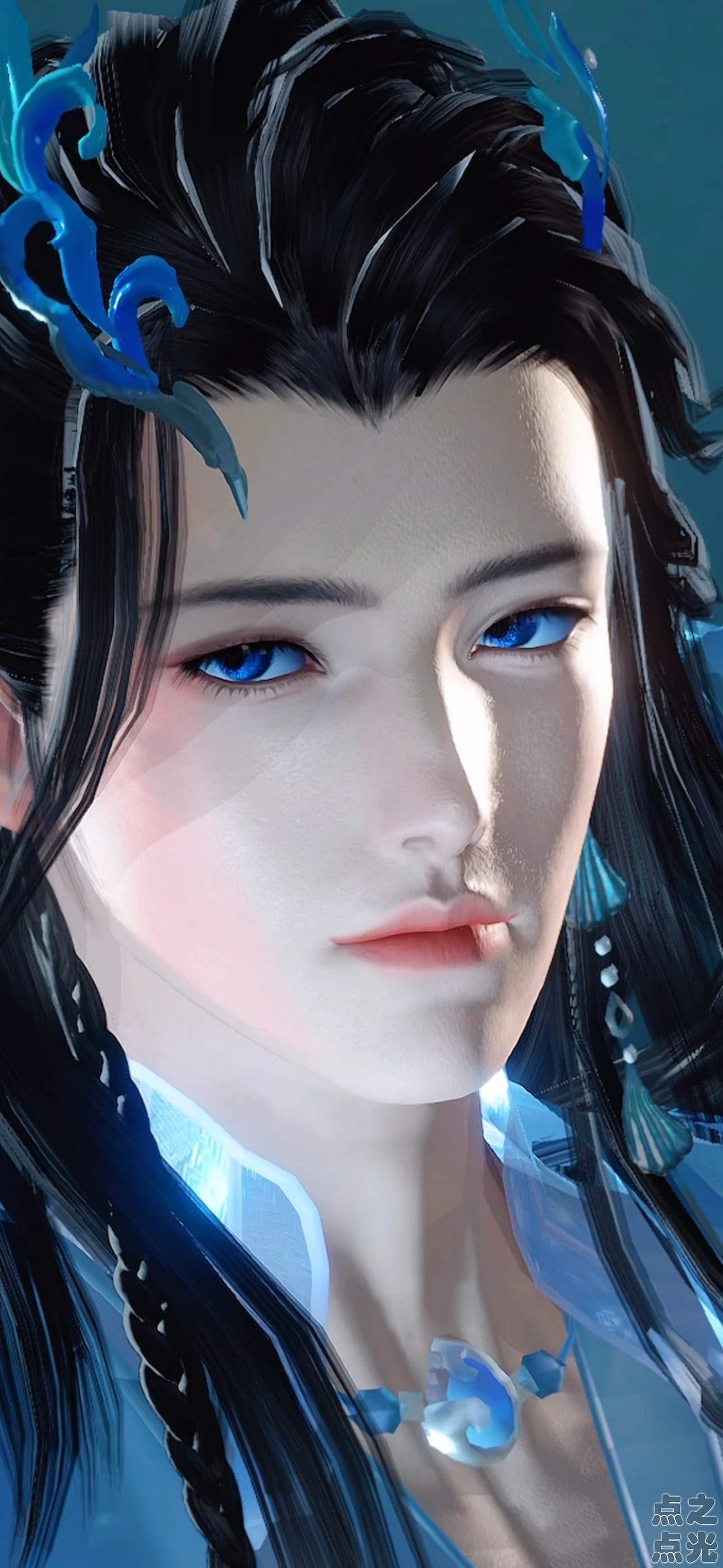 SH-M01 逆水寒手游 捏脸男 深邃眼眸 清冷中透着矜贵+(赠送8K壁纸)